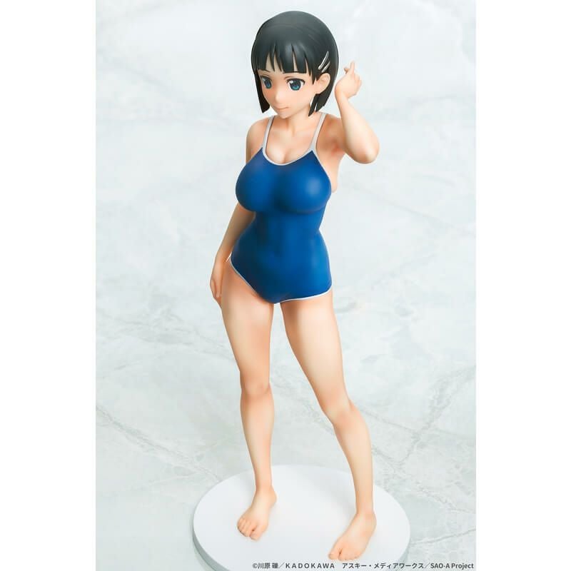 桐ヶ谷直葉 紺スクver. フィギュア ソードアート・オンライン 1/7スケール Amazon.co.jp: Q-six ソードアート・オンライン 桐ヶ谷 直葉 紺スクver