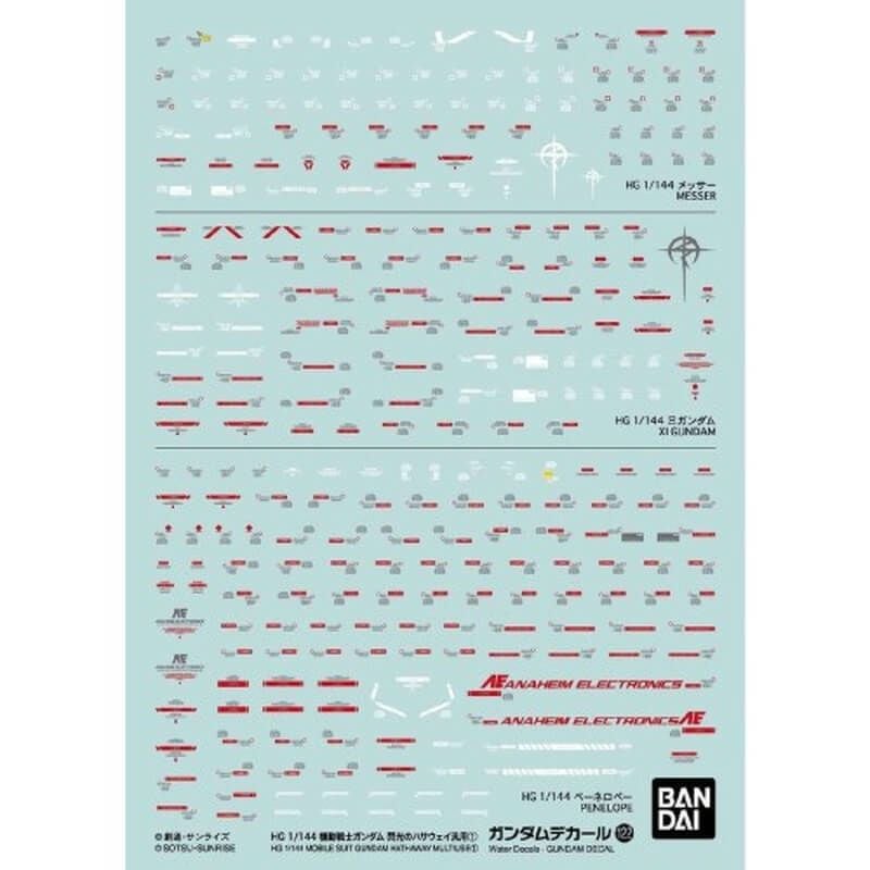 再販】ガンダムデカール No.122 HG 1/144 機動戦士ガンダム 閃光の 再販】ガンダムデカール No.122 HG 1/144 機動戦士ガンダム 閃光の